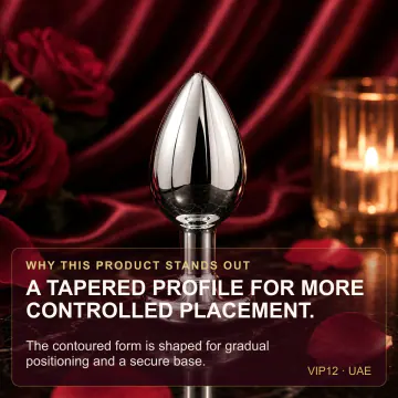 Metal Anal Plug - Size Choice VIP12 product image view 2