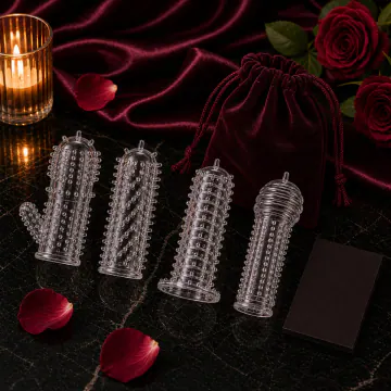 4-Piece Silicone Penis Sleeve Set VIP22 product image view 7